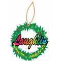 Laughlin Wreath Ornament w/ Clear Mirrored Back (12 Square Inch)